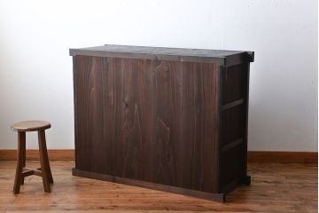 アンティーク家具　古民具・骨董　モダンな四尺水屋箪笥サイドボード