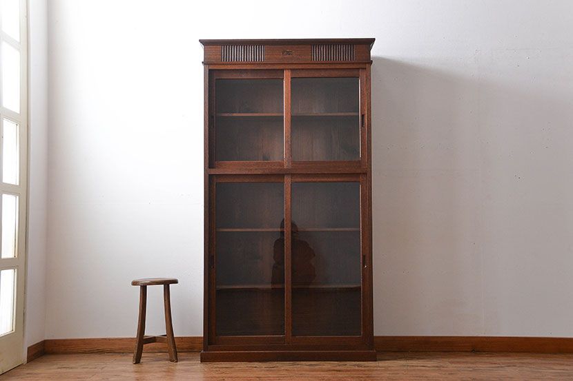 アンティーク家具　大正ロマン　お洒落な収納棚
