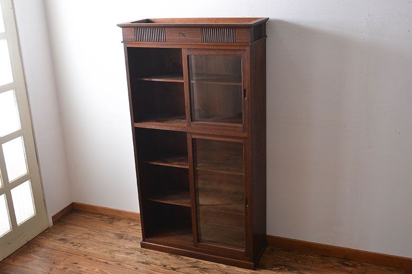 アンティーク家具　大正ロマン　お洒落な収納棚