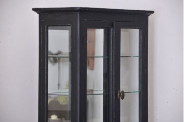 アンティーク家具　アンティークペイント　背面鏡!古いケビント