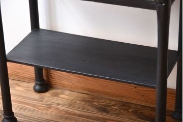 アンティーク家具　アンティークペイント　背面鏡!古いケビント