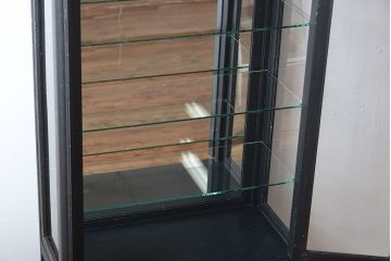 アンティーク家具　アンティークペイント　背面鏡!古いケビント