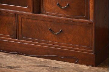 アンティーク家具　アンティーク　前面桑張りの上品な茶箪笥