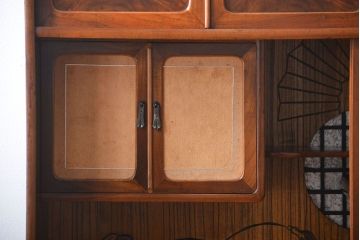 アンティーク家具　アンティーク　前面桑張りの上品な茶箪笥