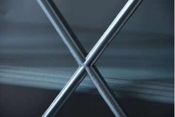 アンティーク家具　アンティークペイント　脚付きキャビネット