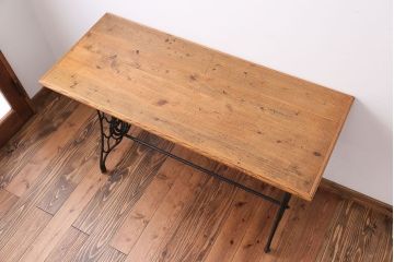 アンティーク家具　アンティーク　ミシンテーブル(3)