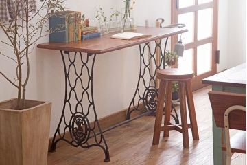 アンティーク家具　アンティーク　シンガー　ミシンテーブル(シンガーミシン、ミシン台)(1)