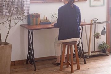 アンティーク家具　アンティーク　シンガー　ミシンテーブル(シンガーミシン、ミシン台)(1)