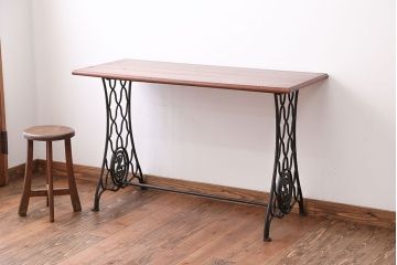 アンティーク家具　アンティーク　シンガー　ミシンテーブル(シンガーミシン、ミシン台)(1)