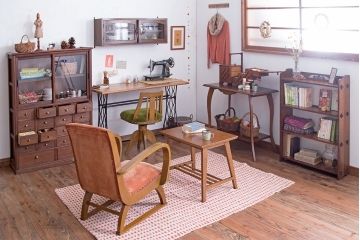 アンティーク家具　アンティーク　シンガー　ミシンテーブル(シンガーミシン、ミシン台)(2)