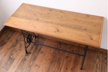 アンティーク家具　アンティーク　シンガー　ミシンテーブル(シンガーミシン、ミシン台)(2)