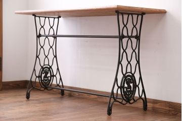 アンティーク家具　アンティーク　シンガー　ミシンテーブル(シンガーミシン、ミシン台)(2)