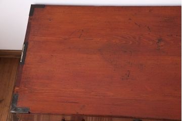 アンティーク家具　古民具・骨董　シンプルな時代箪笥ローボード(1)