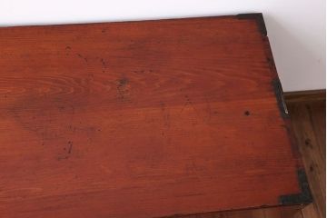 アンティーク家具　古民具・骨董　シンプルな時代箪笥ローボード(1)