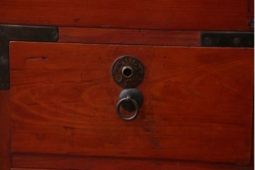 アンティーク家具　古民具・骨董　シンプルな時代箪笥ローボード(1)