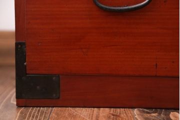 アンティーク家具　古民具・骨董　シンプルな時代箪笥ローボード(1)