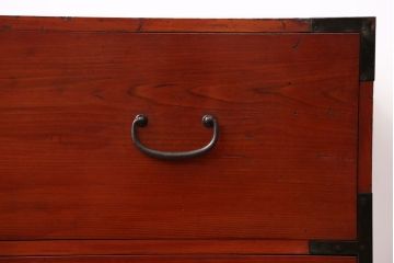 アンティーク家具　古民具・骨董　シンプルな時代箪笥ローボード