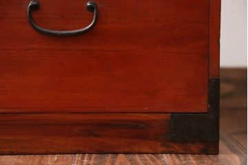 アンティーク家具　古民具・骨董　シンプルな時代箪笥ローボード