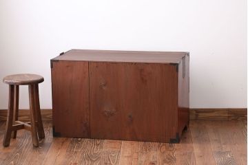 アンティーク家具　古民具・骨董　シンプルな時代箪笥ローボード