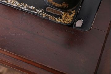アンティーク家具　アンティーク　シンガー足踏みミシン(3)(シンガーミシン)