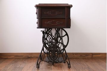 アンティーク家具　アンティーク　シンガー足踏みミシン(3)(シンガーミシン)