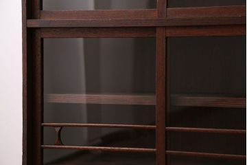 レトロ家具　昭和レトロ　ガラス戸棚
