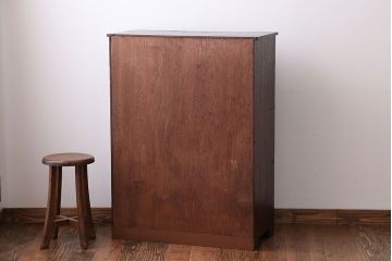 レトロ家具　昭和レトロ　ガラス戸棚
