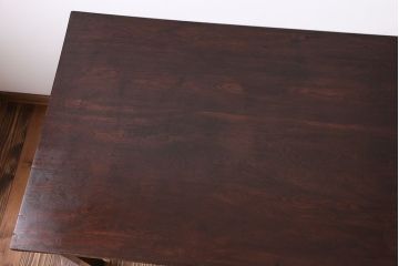 アンティーク家具　アンティーク　ナラ材の片袖机