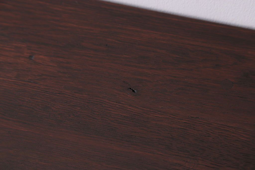 アンティーク家具　アンティーク　ナラ材の片袖机