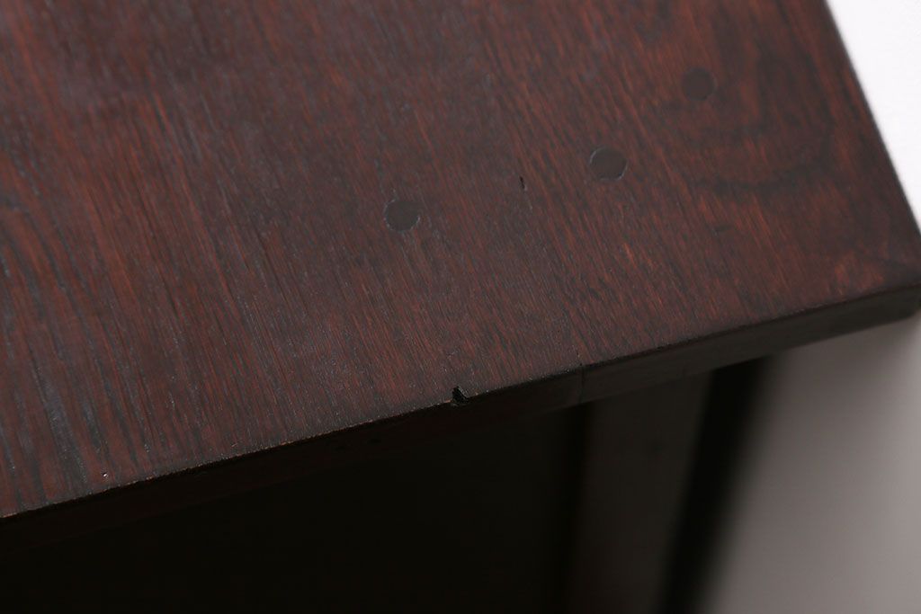 アンティーク家具　アンティーク　ナラ材の片袖机