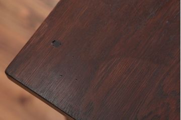 アンティーク家具　アンティーク　ナラ材の片袖机