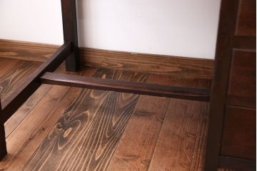 アンティーク家具　アンティーク　ナラ材の片袖机