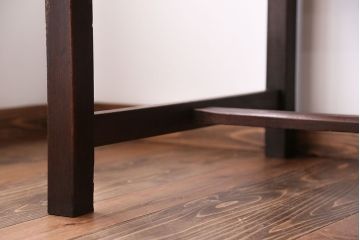 アンティーク家具　アンティーク　ナラ材の片袖机