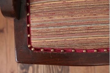 アンティーク家具　大正ロマン　ナラ材の回転椅子