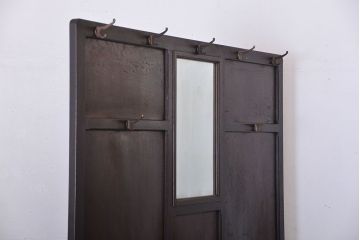 アンティーク雑貨　アンティーク　ナラ材のフック付きパーテーション