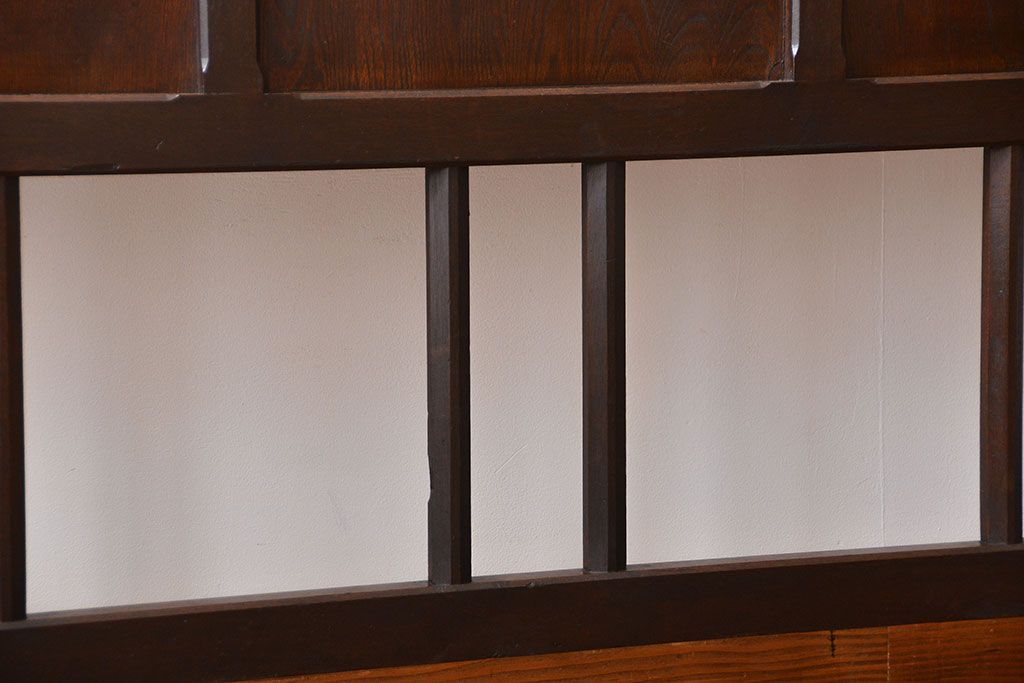 アンティーク雑貨　アンティーク　ナラ材のフック付きパーテーション