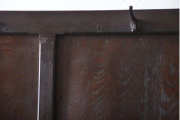 アンティーク雑貨　アンティーク　ナラ材のフック付きパーテーション