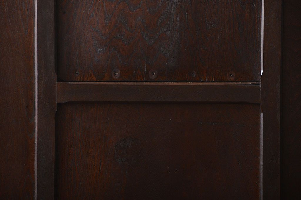 アンティーク雑貨　アンティーク　ナラ材のフック付きパーテーション