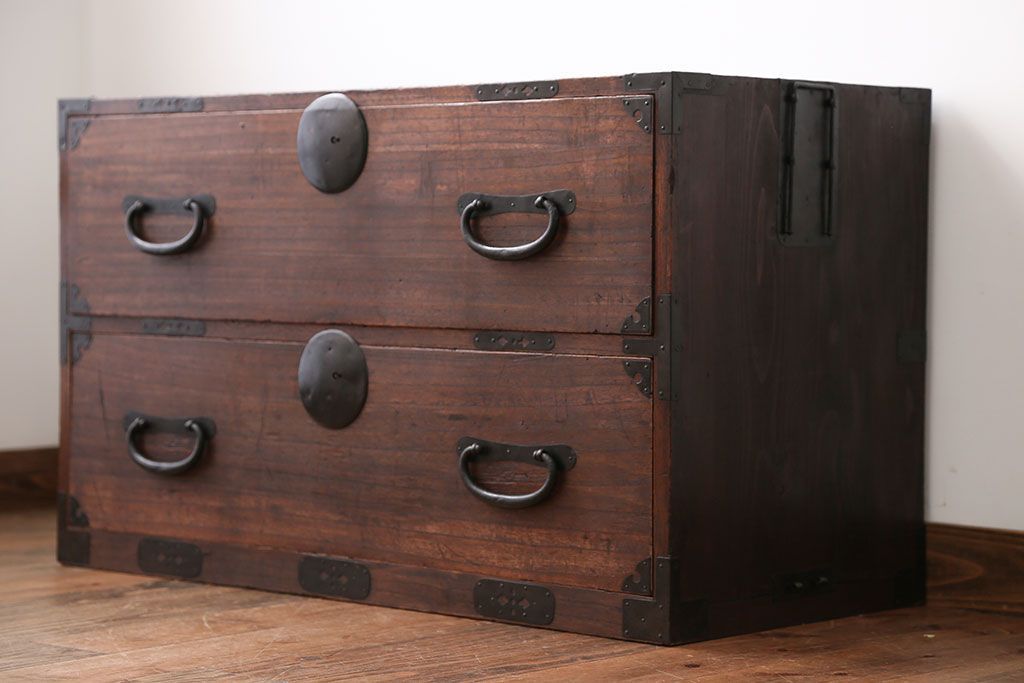 アンティーク家具　古民具・骨董　時代箪笥ローチェスト