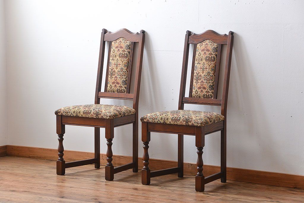 中古　美品　イギリス製　チェア2脚セット