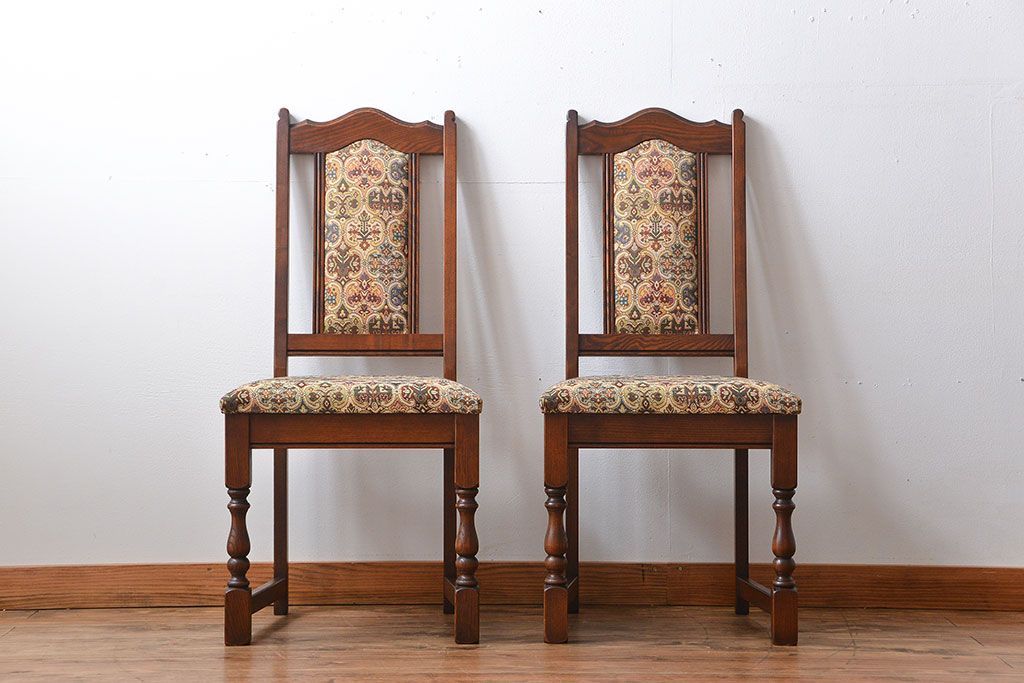 中古　美品　イギリス製　チェア2脚セット