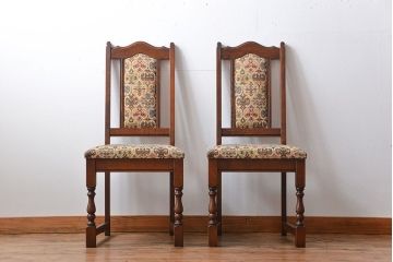 中古　美品　イギリス製　チェア2脚セット
