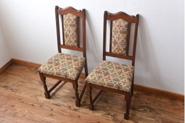 中古　美品　イギリス製　チェア2脚セット