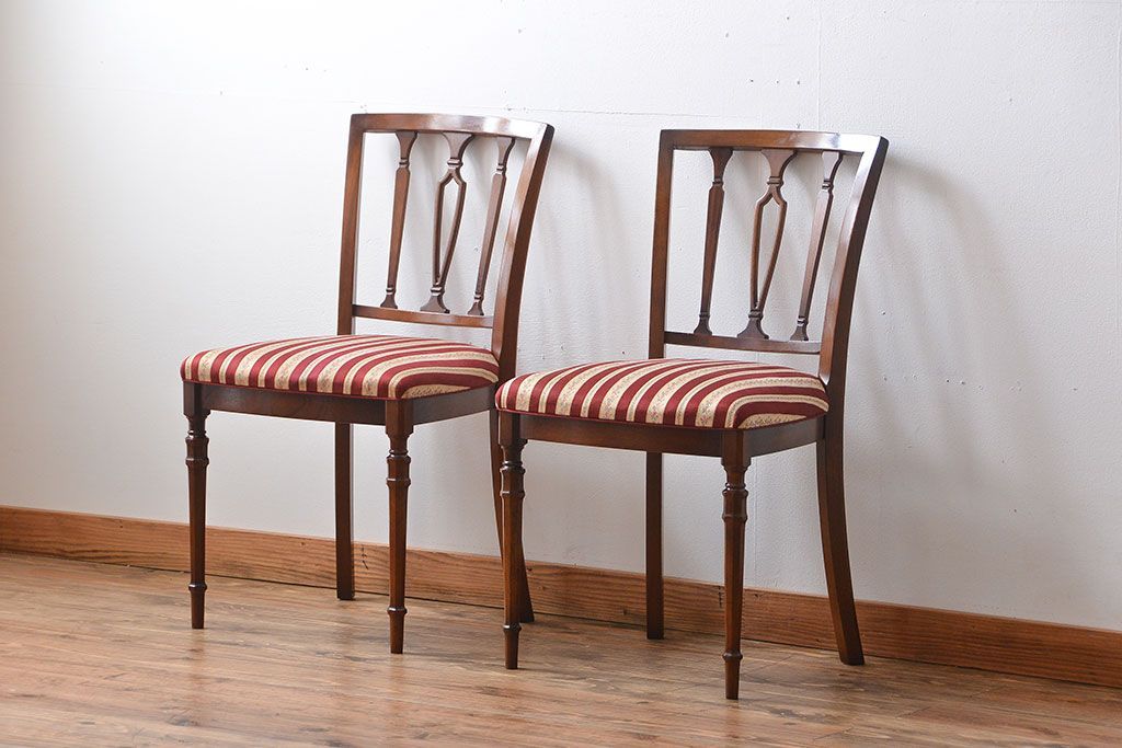 中古　イタリア製チェア2脚セット(1)