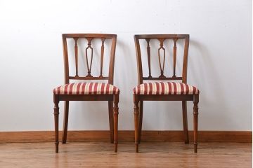 中古　イタリア製チェア2脚セット(1)