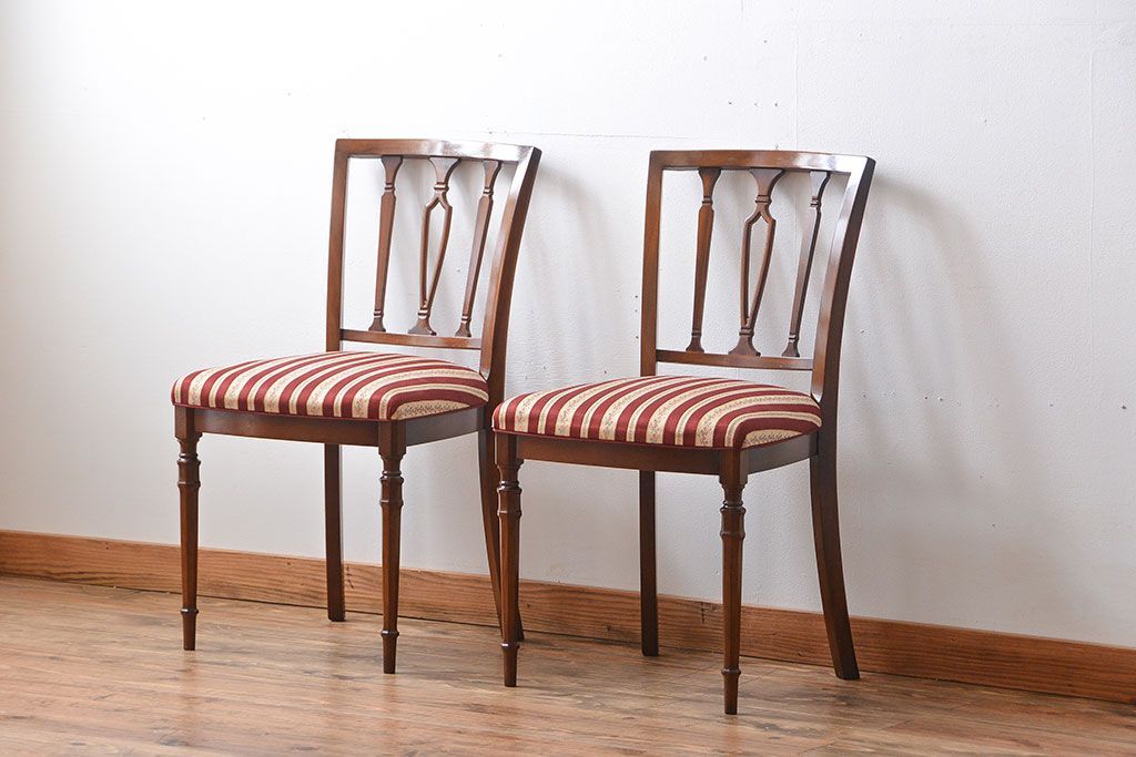 中古　イタリア製チェア2脚セット(2)