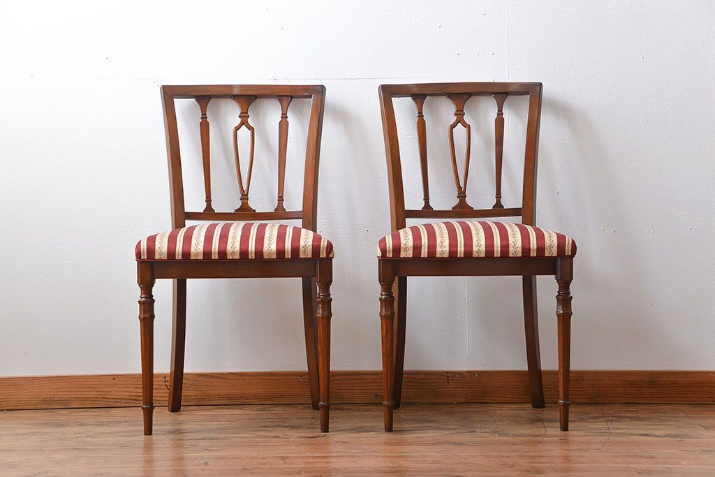 中古　イタリア製チェア2脚セット(2)