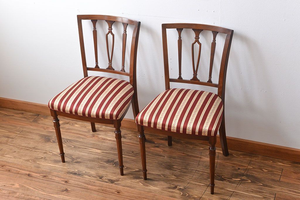 中古　イタリア製チェア2脚セット(2)