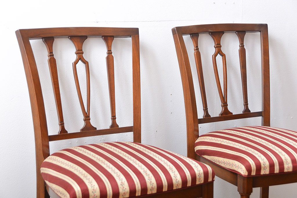 中古　イタリア製チェア2脚セット(2)