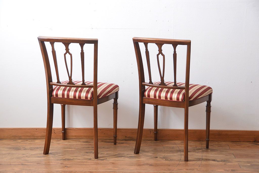 中古　イタリア製チェア2脚セット(2)